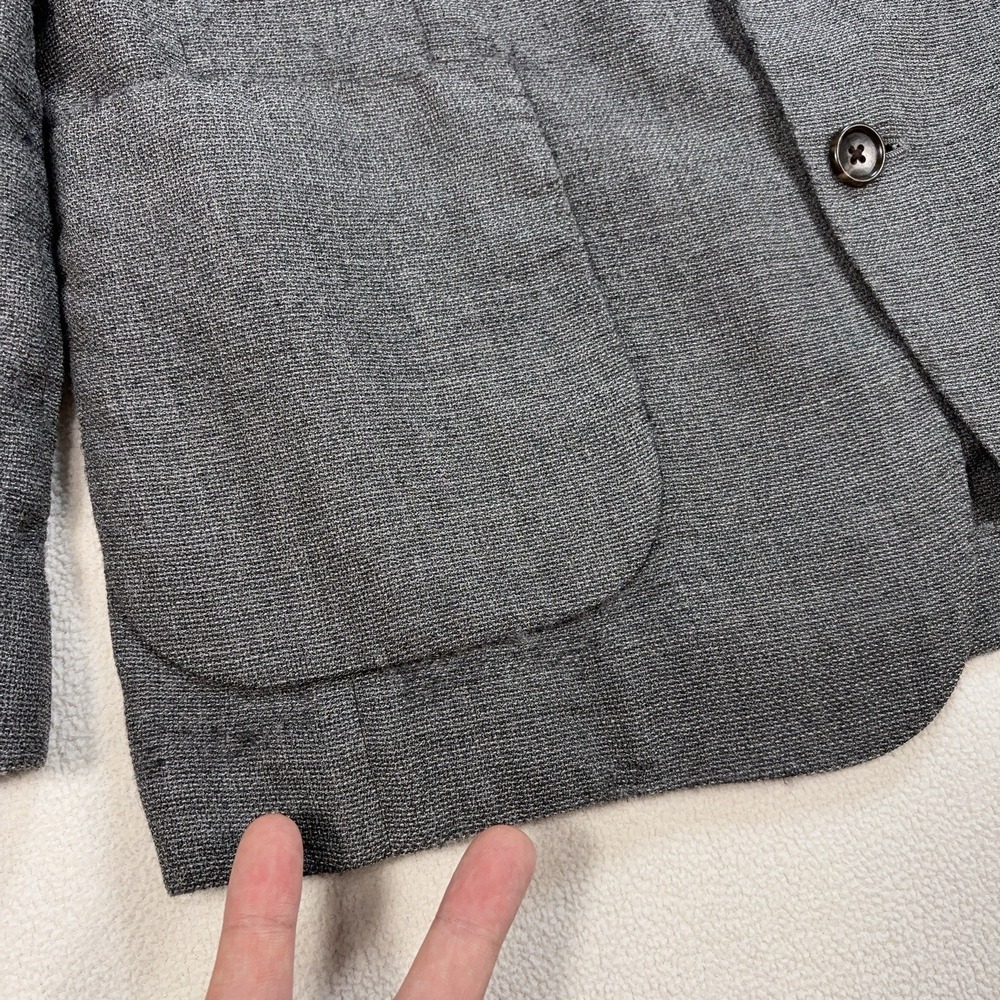 Bonobos Vitale Barberis Canonico Wool Blazer Jacket Men's 38S Gray Standard Fit - Picture 14 of 16